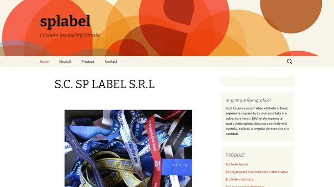 splabel | Etichete tesute/imprimate