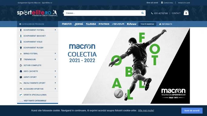 Echipament Sportiv Macron - SportElite.ro
