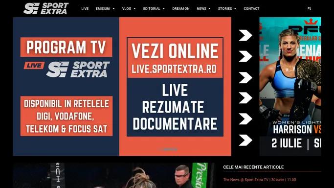Live Video. Vloguri. News - Sport Extra