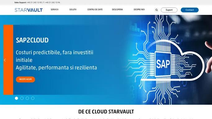 Servicii Cloud StarVault pentru o infrastructura IT completa.