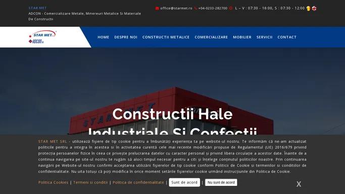 Home - STAR MET ROMANIA - ADCON - comercializare metale, minereuri metalice si materiale de constructii