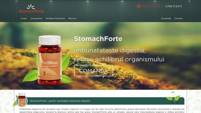 Tratament naturist pentru gastrita - Stomach Forte