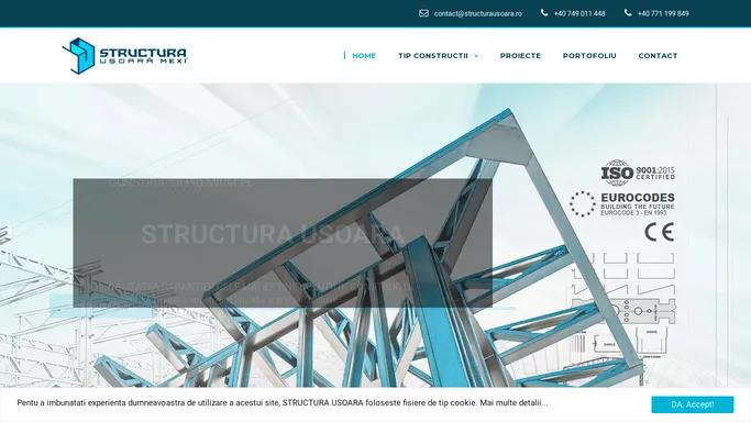 Structura Usoara MEXI® – Producator de structuri metalice usoare pentru constructii publice, industriale sau rezidentiale