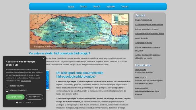 Studii hidrogeologice | Avize si autorizarii AN Apele Romane | Avize de mediu