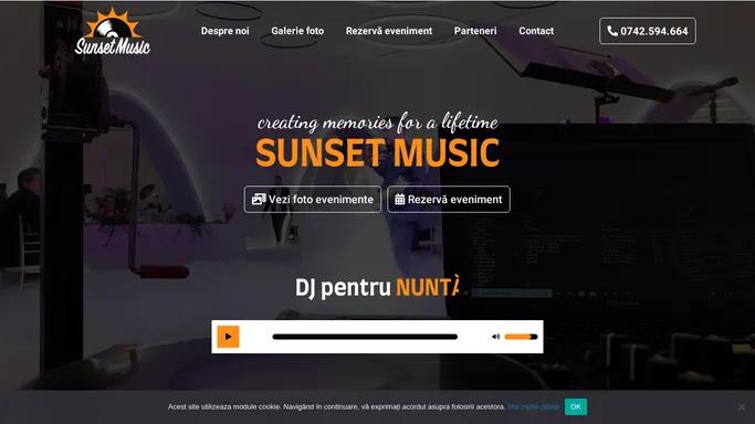 Sunset Music - DJ Nunta, DJ Botez, DJ Evenimente, sonorizari, lumini