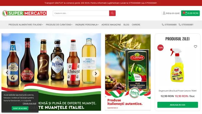 Magazin italian cu produse din Italia • SuperMercato ❤️