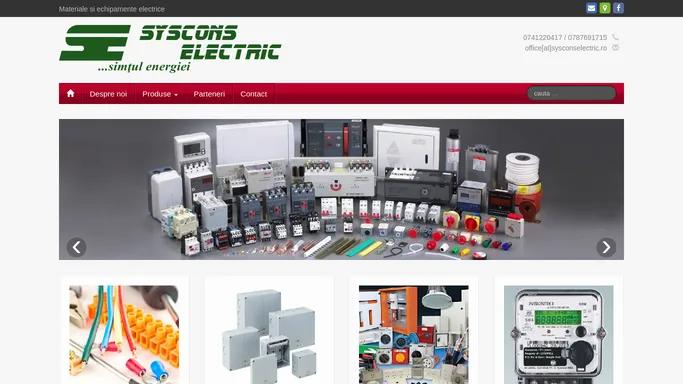 Syscons Electric – Materiale si echipamente electrice