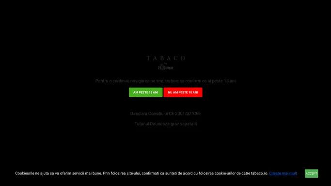 Tutungerie, tutun rulat, tuburi si filtre tigari | Tabaco by El Unico