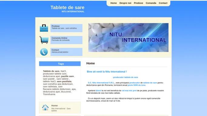 Nitu International - Tablete de sare pentru dedurizarea apei