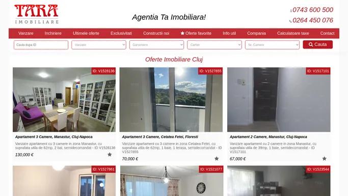 Agentie Imobiliara Cluj, Vanzare Apartamente Cluj - Tara Imobiliare
