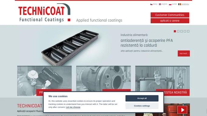 Uvod - TECHNICOAT | Applied functional coatings