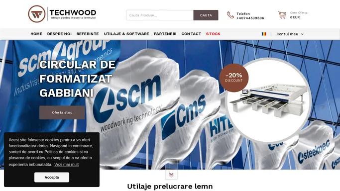 Utilaje Industriale Prelucrare Lemn | Tech Wood | Dealer Autorizat SCM GROUP