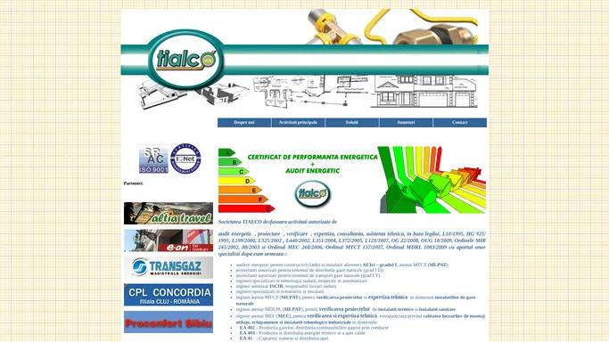 TIALCO - Audit energetic | Certificat de performanta energetica | Verificare autorizata proiecte | Proiectare | Expertiza tehnica