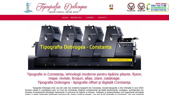Tipografie in Constanta - servicii de tipar offset si digitala - Tipografia Dobrogea