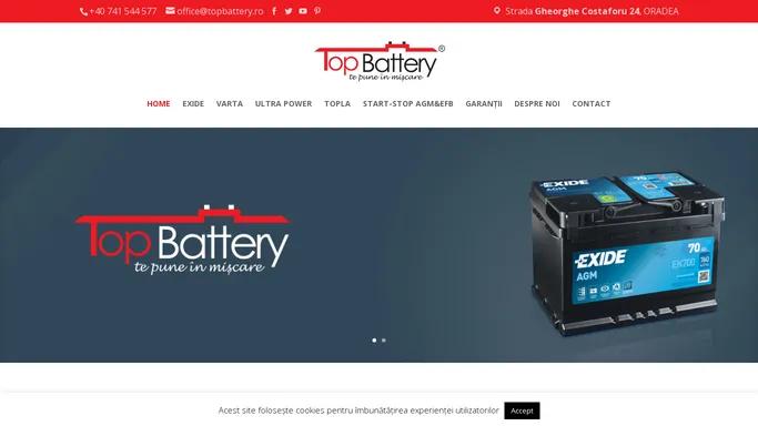 Baterii Auto Oradea | Top Battery | Tel: 0741.544.577