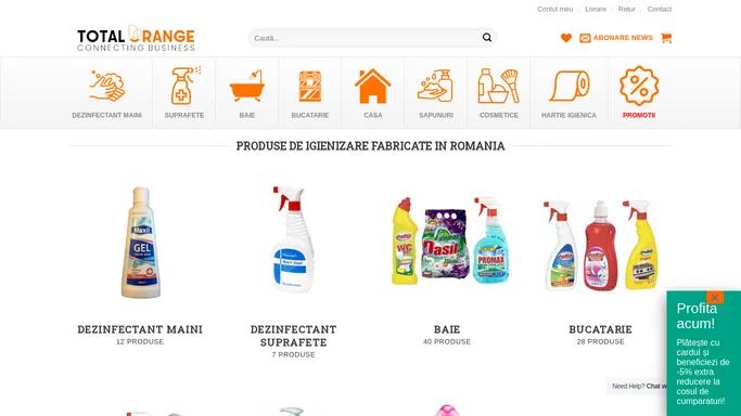 Total Orange Business - Magazin online dezinfectanti & solutii curatare