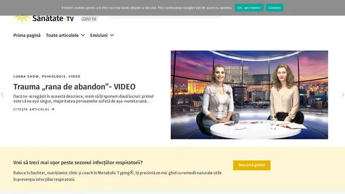 Hello Sanatate TV - Televiziunea stilului de viata sanatos - HelloSanatate.ro