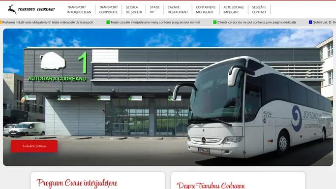Transbus Codreanu® - Evoluam continuu | Grupul de firme Codreanu