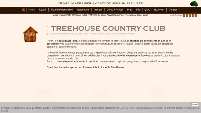 TreeHouse | Nunta in aer liber, evenimente companii, locatii de nunta