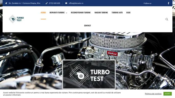 Reparatii Turbine Auto – Service Auto Turbine | TurboTest