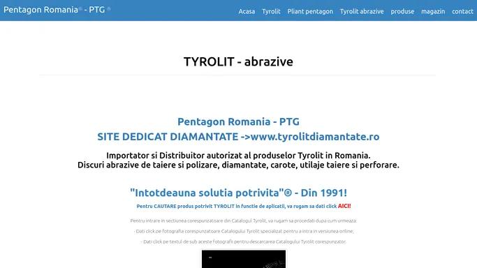 Tyrolit | abrazive, discuri, diamantate, carote, utilaje, masini de taiat asfalt, carotiere | PENTAGON ROMANIA