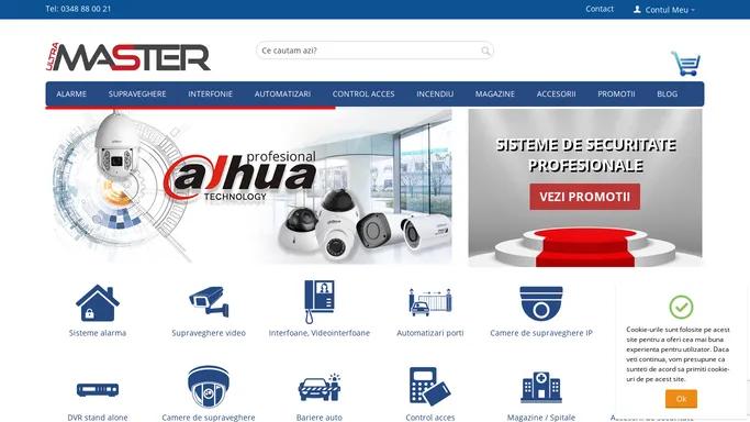 UltraMaster | Supraveghere video | Camere de supraveghere | Sistem de alarma | Automatizari de porti