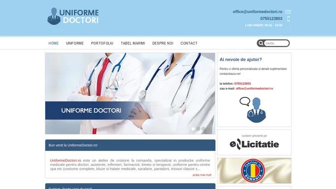 UniformeDoctori.ro - Croitorie uniforme medicale la comanda si atelier broderie