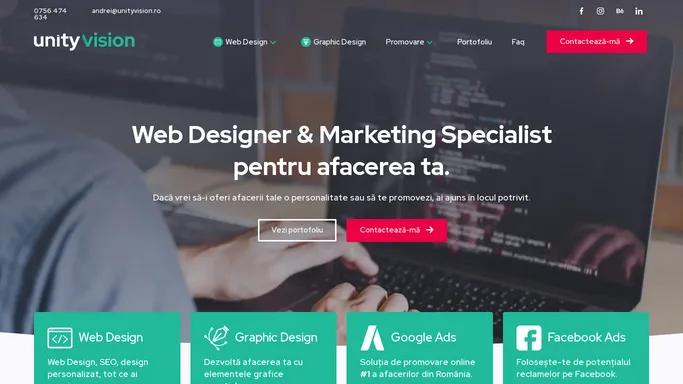 Web Designer & Marketing Specialist - UnityVision