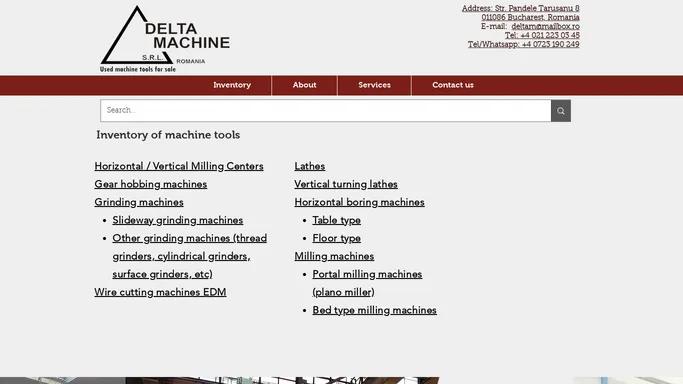 Used machine tools for sale in Romania | Bucharest