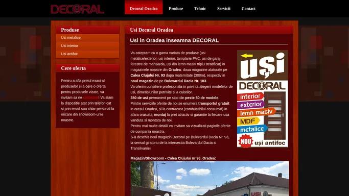 Usi Oradea | DECORAL