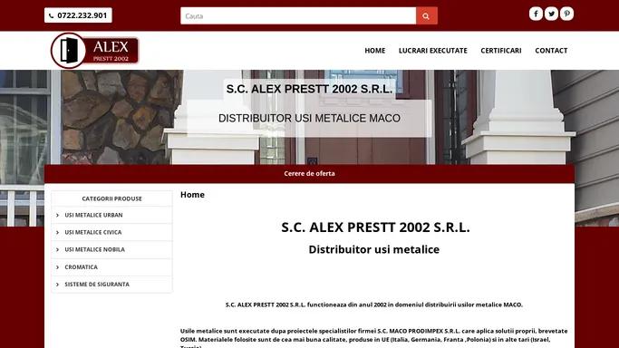 Usi metalice Maco - Alex Prestt 2002