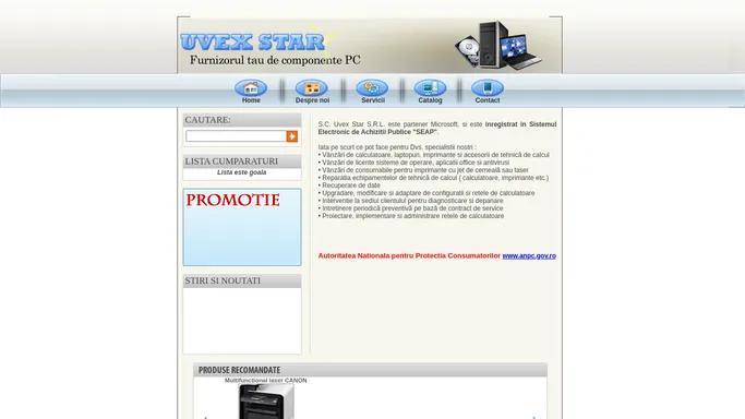Furnizorul tau de componente PC - Uvex Star