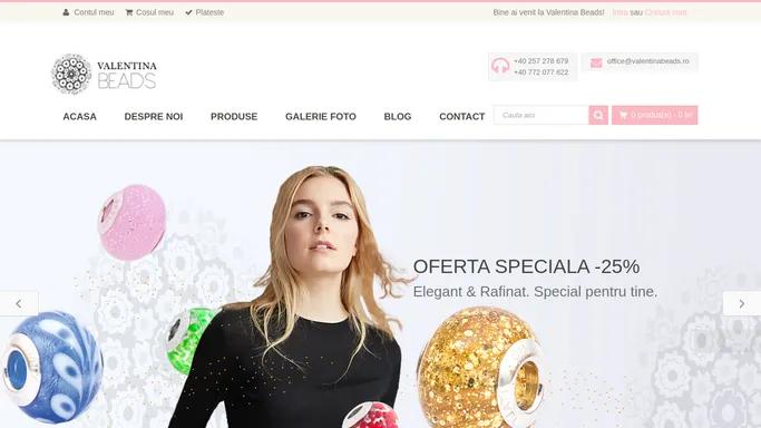 Valentina Beads - Shop online Perle, Bratari, Charms, Bijuterii, Charm, Inele