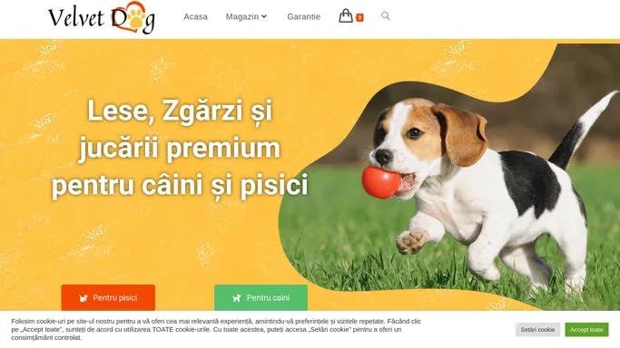 Velvet Dog - Pet shop cu Lese, Zgarzi si jucarii premium - Velvet Dog
