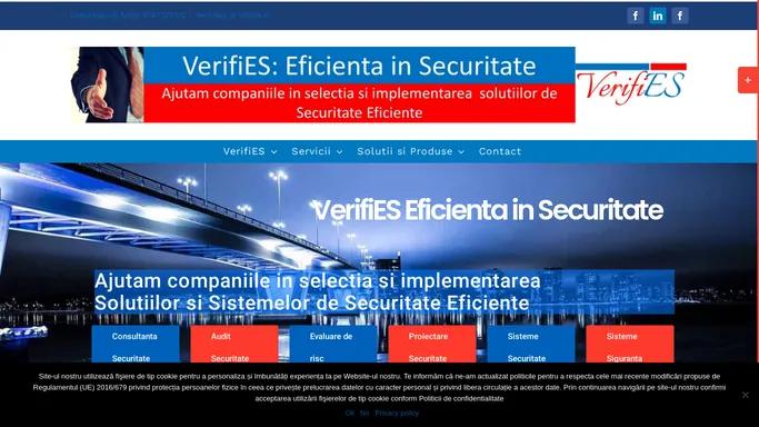 VerifiES Security: Eficienta in Securitate prin solutii de securitate