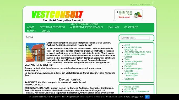 Certificate energetice - Audit energetic Resita