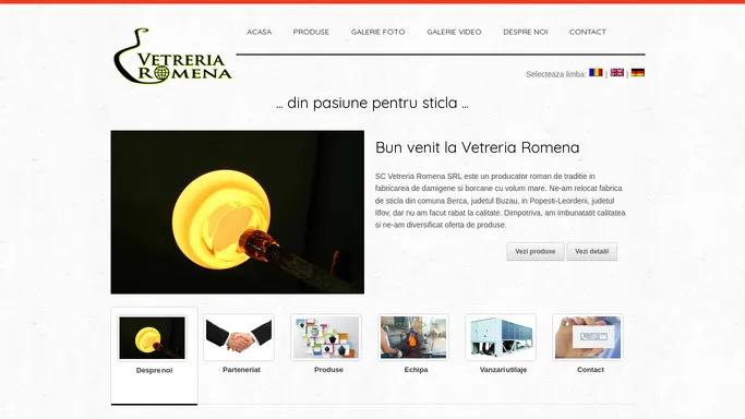 Vetreria Romena - Fabrica de sticla Popesti Leordeni