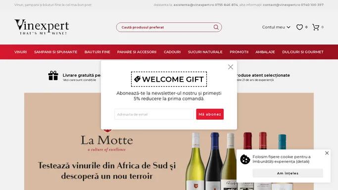 Vinexpert - Vinuri, Sampanii si Bauturi Fine Online - vinexpert.ro