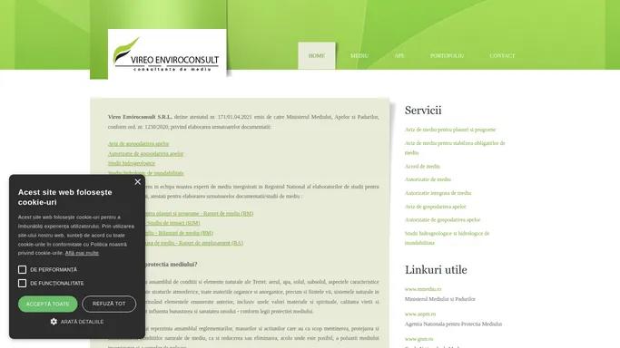 Consultanta de mediu | Avize de mediu | Avize Apele Romane