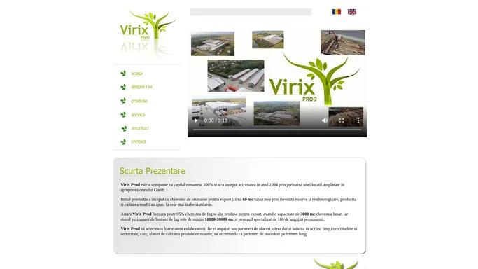 Virix Prod - Producator Cherestea - Calitate - Lemn - www.virix.ro - Pagina Principala
