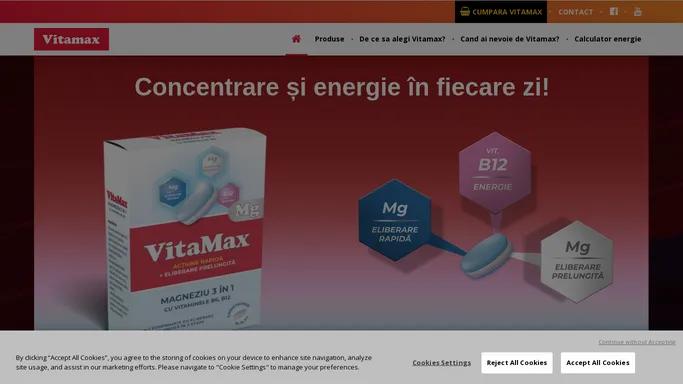 Te intreci cu energia - Vitamax