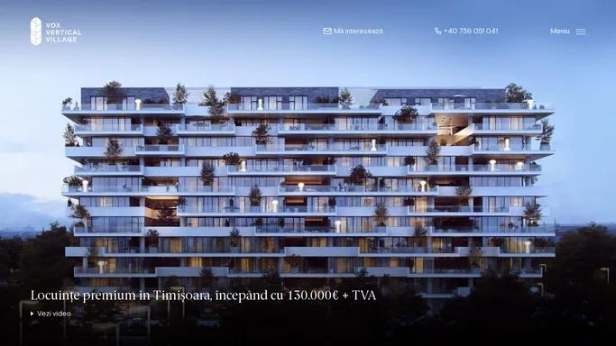 Vox Vertical Village | Apartment building in Timisoara, Romania