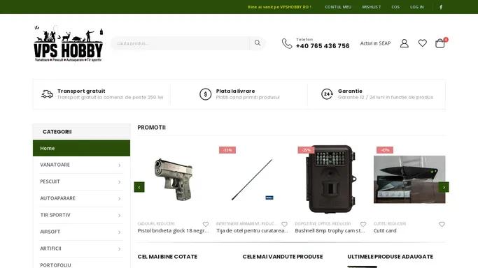 VPS HOBBY - Magazin online arme si munitii, accesorii vanatoare