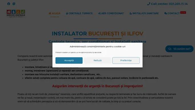 Instalator Bucuresti-Ilfov ✔️ Instalatii sanitare, termice, climatizare