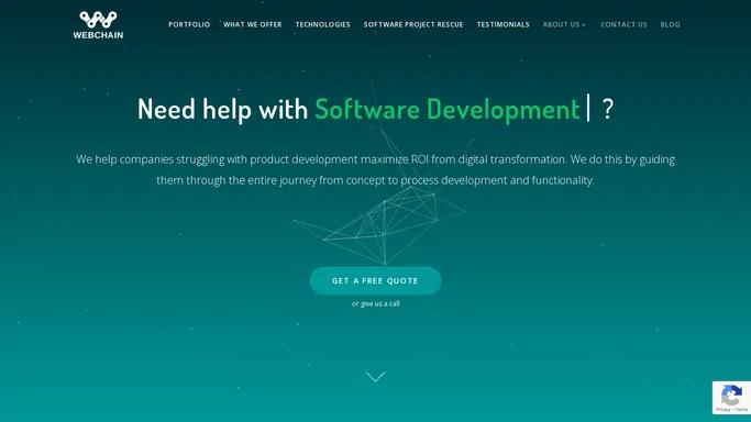 Software development - WEBCHAIN - Software Development Company