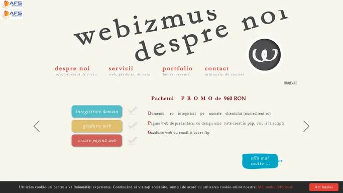 Creare pagina web Webzimus - Webdesign & Hosting