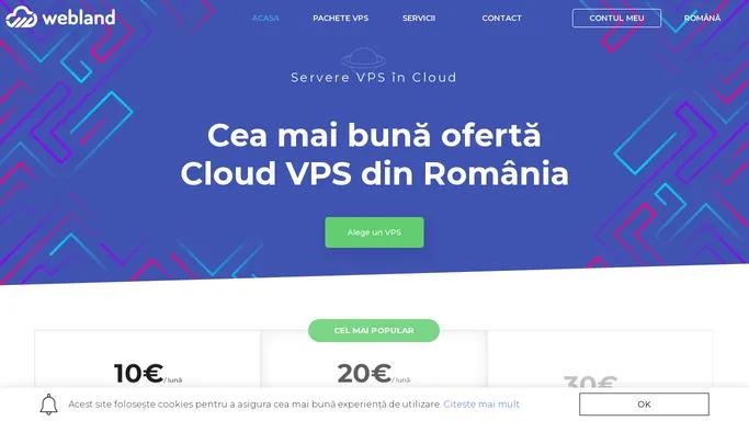 Servere VPS SSD in Romania la preturi foarte mici | VPS Cloud Hosting