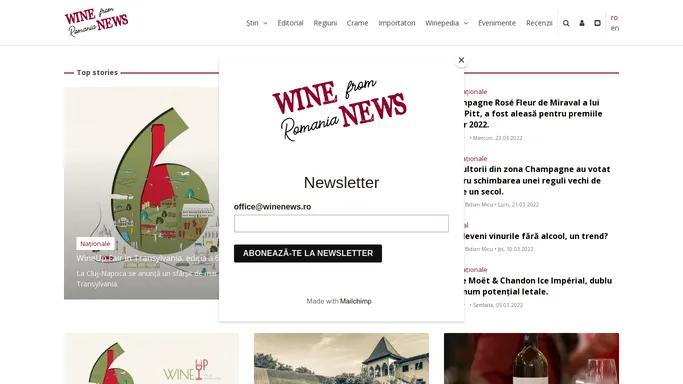 winenews.ro | Pagina de start
