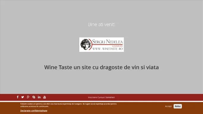 Wine Taste un site cu dragoste de vin si viata