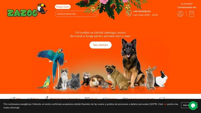 PetShop Zazoo - magazin pentru animale de companie | Zazoo